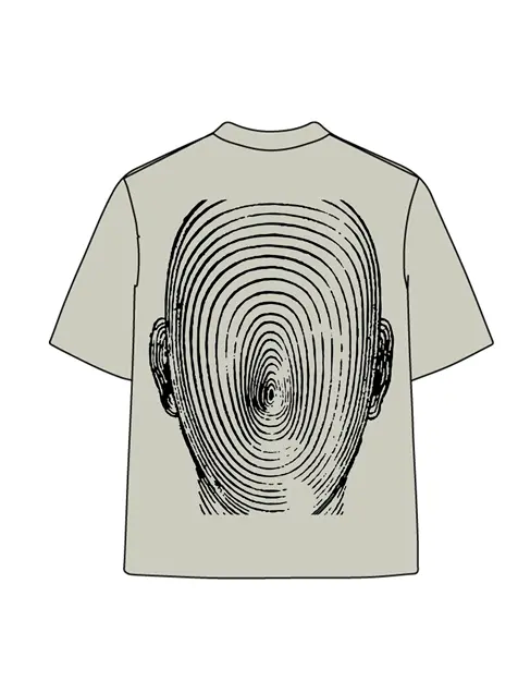 270g Future Electric Wave Man Printed Wash Old Cotton T-shirt Emma Bridess