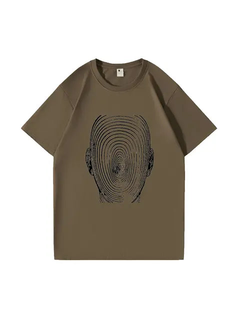 270g Future Electric Wave Kitty Printed Wash Old Cotton T-shirt Emma Bridess