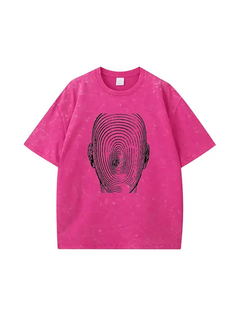 270g Fingerprinted Wash Old Cotton T-shirt Emma Bridess