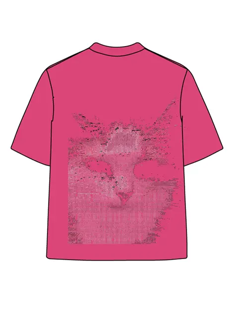 270g Fingerprinted Wash Old Cotton T-shirt Emma Bridess