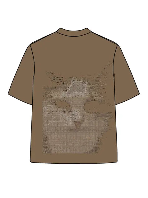 270g Fingerprinted Wash Old Cotton T-shirt Emma Bridess