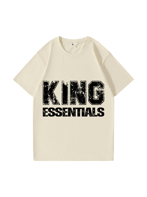 240g King Essentials Letter Printed Cotton T-shirt Emma Bridess