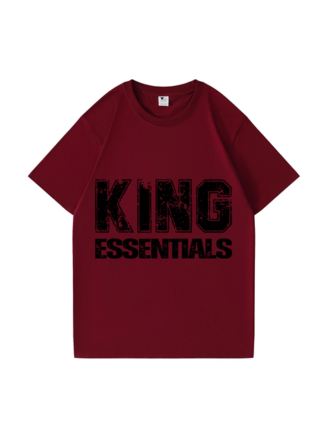 240g King Essentials Letter Printed Cotton T-shirt Emma Bridess