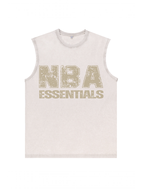 230g NBA Essentials Golden Printed Sleeveless Cotton T-shirt Emma Bridess