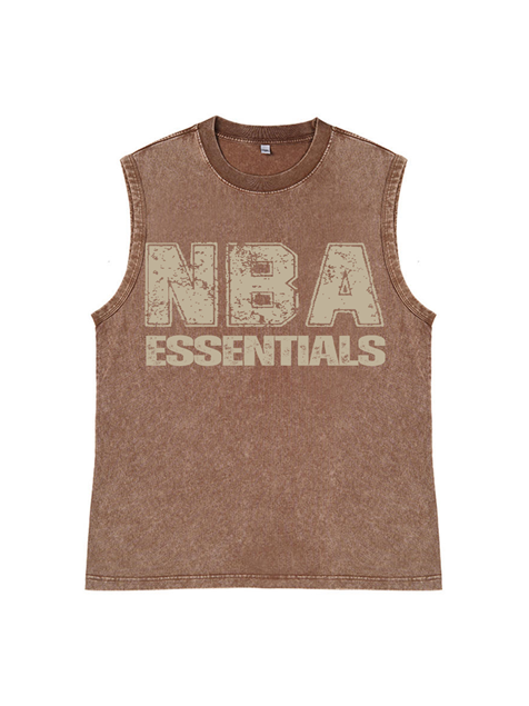 230g NBA Essentials Golden Printed Sleeveless Cotton T-shirt Emma Bridess