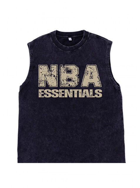 230g NBA Essentials Golden Printed Sleeveless Cotton T-shirt Emma Bridess