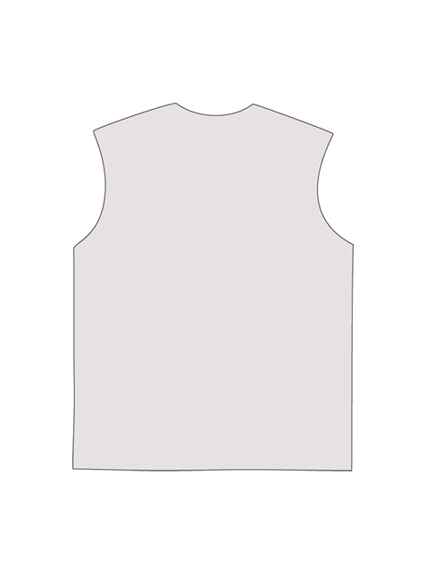 230g The Holy Spirit's Hand Blue Printed Wash Old Cotton Sleeveless T-shirt Emma Bridess