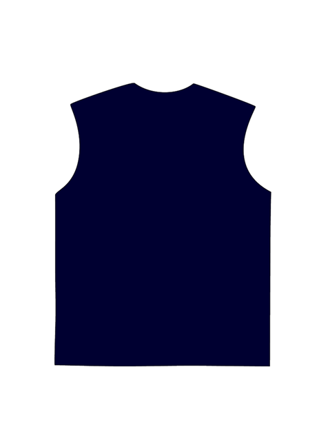 230g The Holy Spirit's Hand Blue Printed Wash Old Cotton Sleeveless T-shirt Emma Bridess