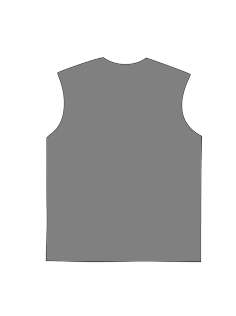 230g The Holy Spirit's Hand Blue Printed Wash Old Cotton Sleeveless T-shirt Emma Bridess