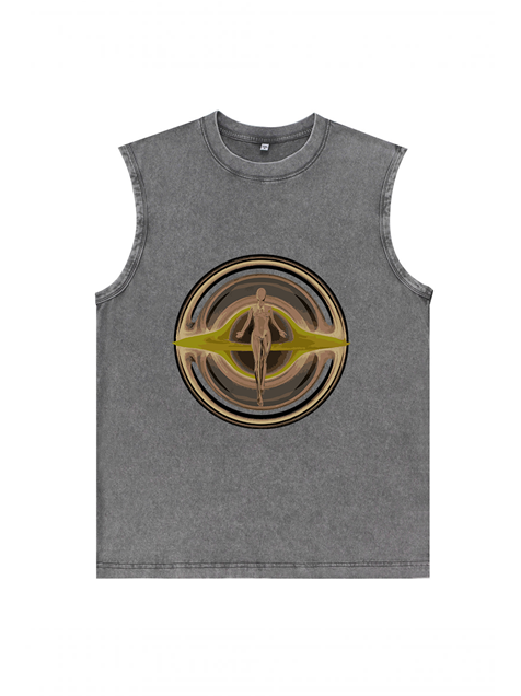 230g Saturn Wash Old Cotton Sleeveless T-shirt Emma Bridess