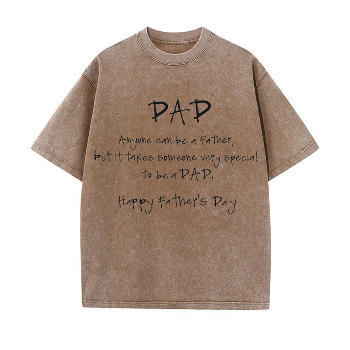230g Special To Be A Dad Wash Old Cotton T-shirt