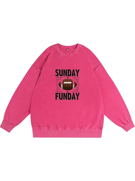 350g NFL Footaball Wash Old Cotton Sweatshirt Emma Bridess