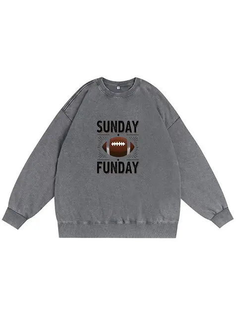350g NFL Footaball Wash Old Cotton Sweatshirt Emma Bridess