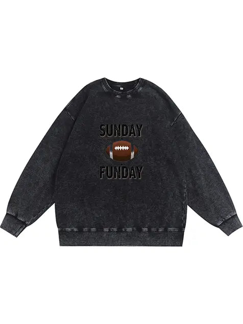 350g NFL Footaball Wash Old Cotton Sweatshirt Emma Bridess