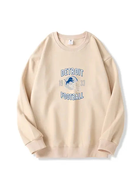 320g NFL Detroit Lions Football Cotton Sweatshirt Emma Bridess