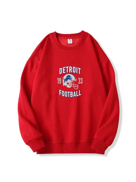 320g NFL Detroit Lions Football Cotton Sweatshirt Emma Bridess