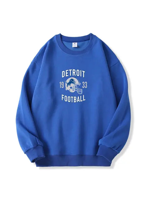 320g NFL Detroit Lions Football Cotton Sweatshirt Emma Bridess