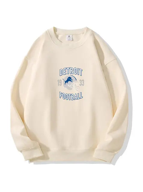 320g NFL Detroit Lions Football Cotton Sweatshirt Emma Bridess