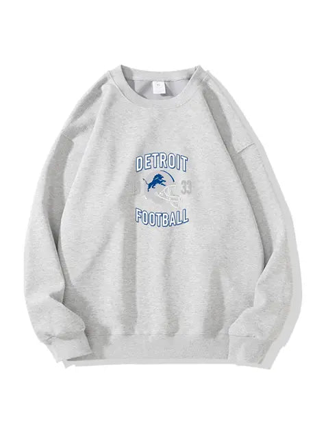 320g NFL Detroit Lions Football Cotton Sweatshirt Emma Bridess