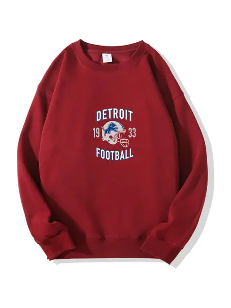 320g NFL Detroit Lions Football Cotton Sweatshirt Emma Bridess