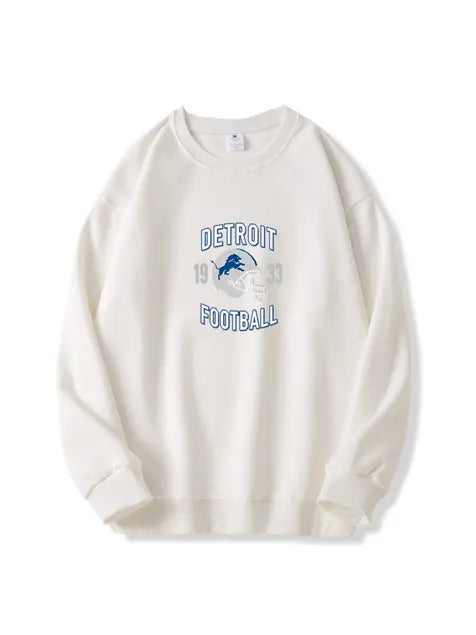 320g NFL Detroit Lions Football Cotton Sweatshirt Emma Bridess