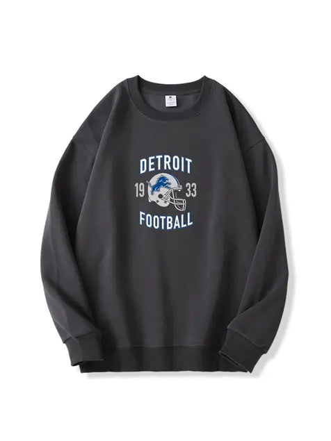 320g NFL Detroit Lions Football Cotton Sweatshirt Emma Bridess