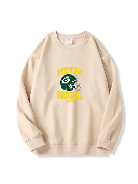 320g NFL Green Bay Packers Football Cotton Sweatshirt Emma Bridess