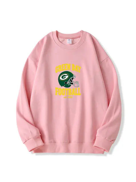 320g NFL Green Bay Packers Football Cotton Sweatshirt Emma Bridess