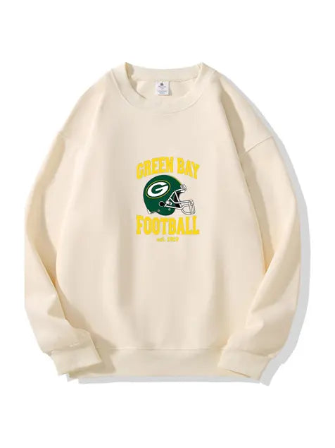 320g NFL Green Bay Packers Football Cotton Sweatshirt Emma Bridess