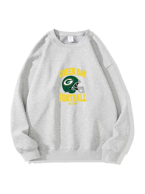 320g NFL Green Bay Packers Football Cotton Sweatshirt Emma Bridess