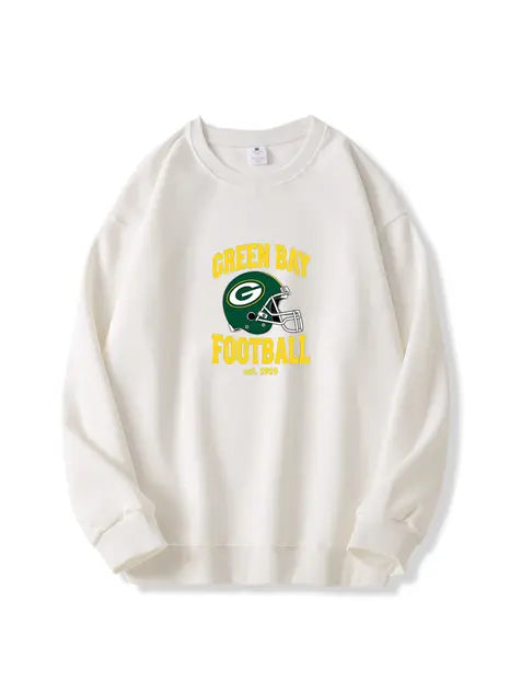 320g NFL Green Bay Packers Football Cotton Sweatshirt Emma Bridess