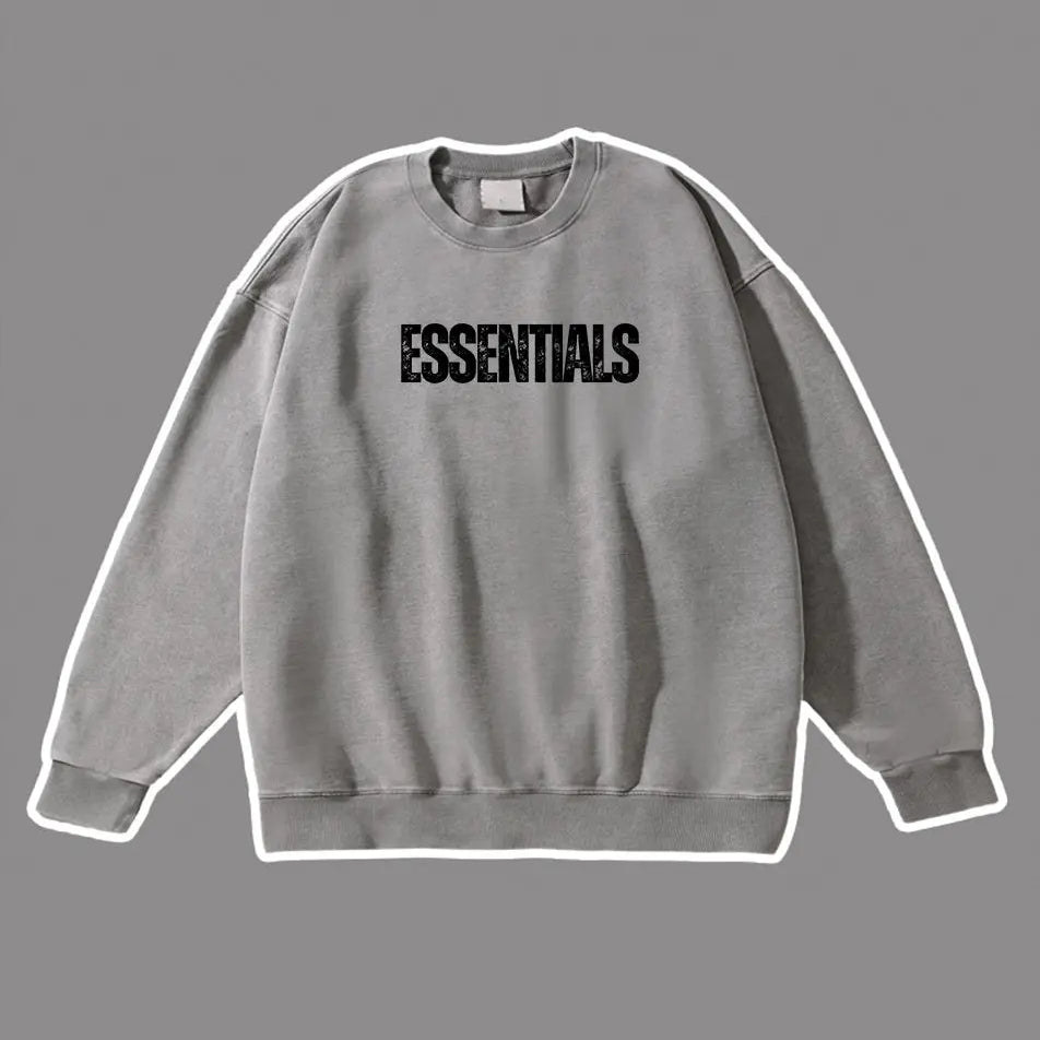 Essentials Hoodie Wash Old Vintage Essentials Sweatshirt 420g