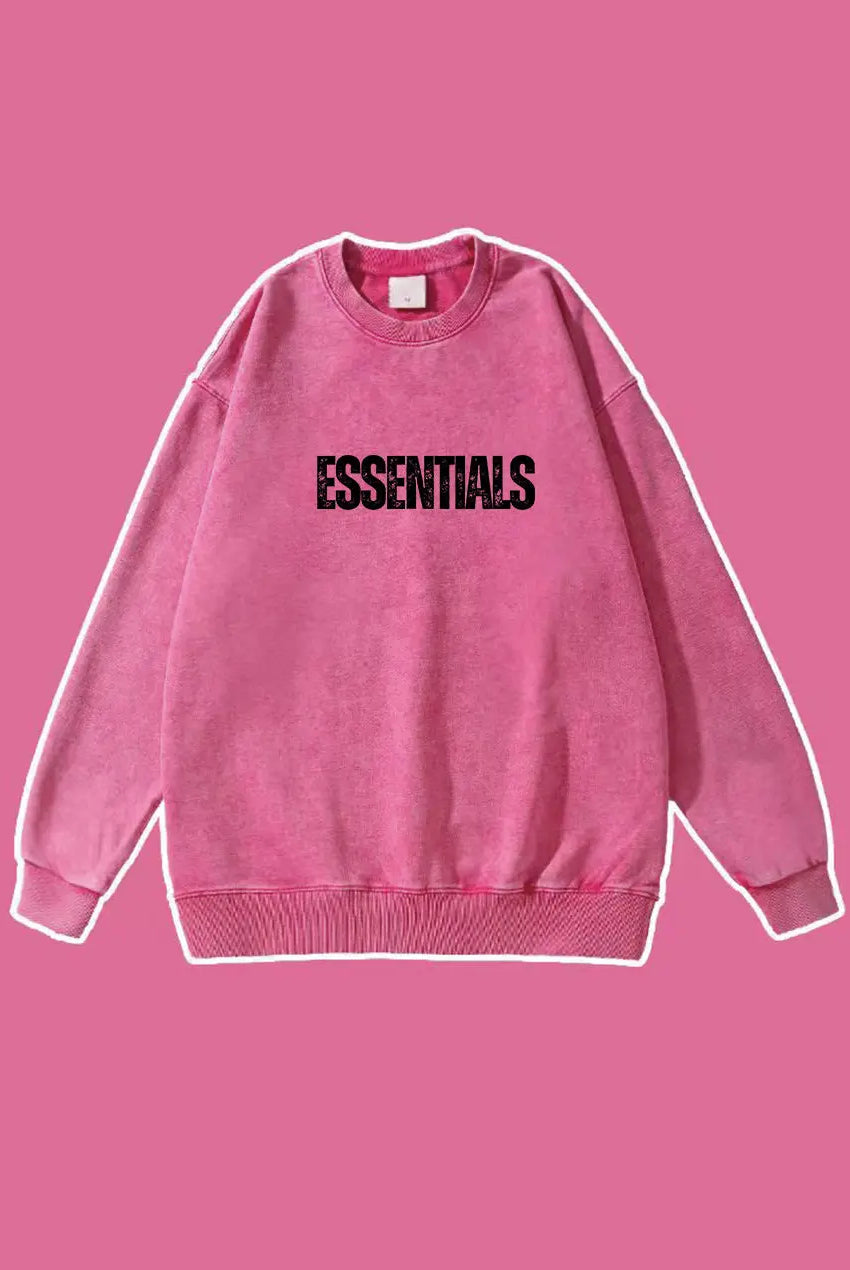 Essentials Hoodie Wash Old Vintage Essentials Sweatshirt 420g