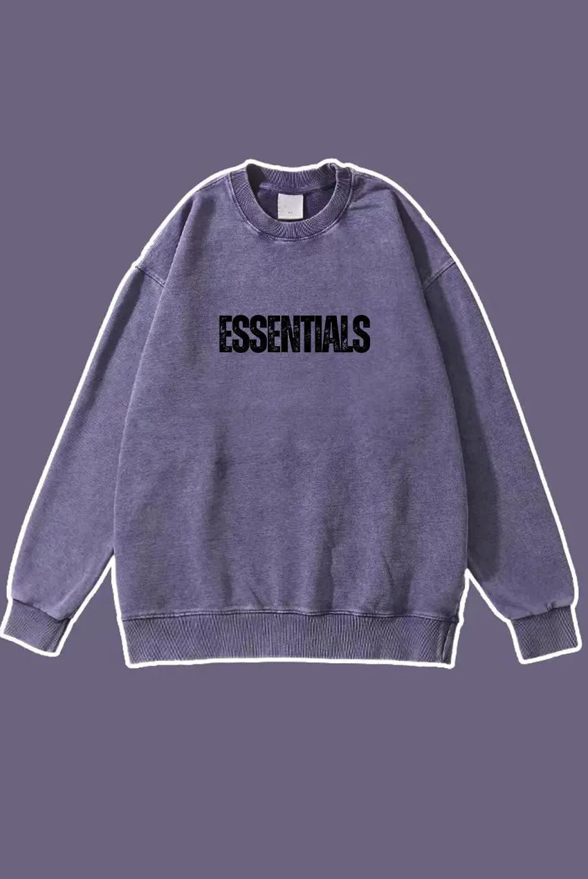 Essentials Hoodie Wash Old Vintage Essentials Sweatshirt 420g