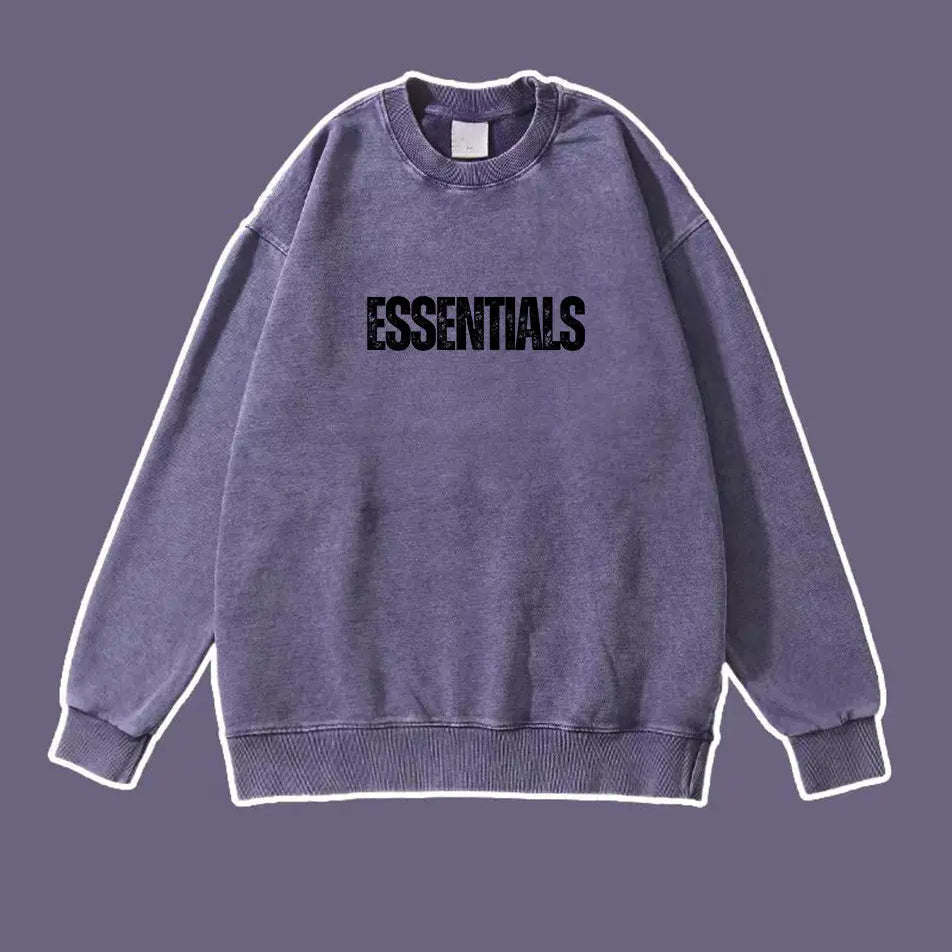 Essentials Hoodie Wash Old Vintage Essentials Sweatshirt 420g