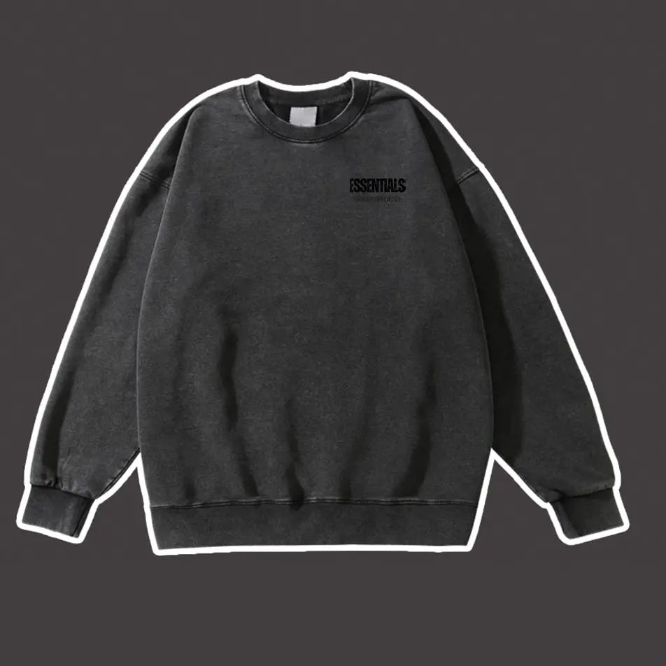 Vintage Essentials Hoodie 420g Cotton Sweatshirt