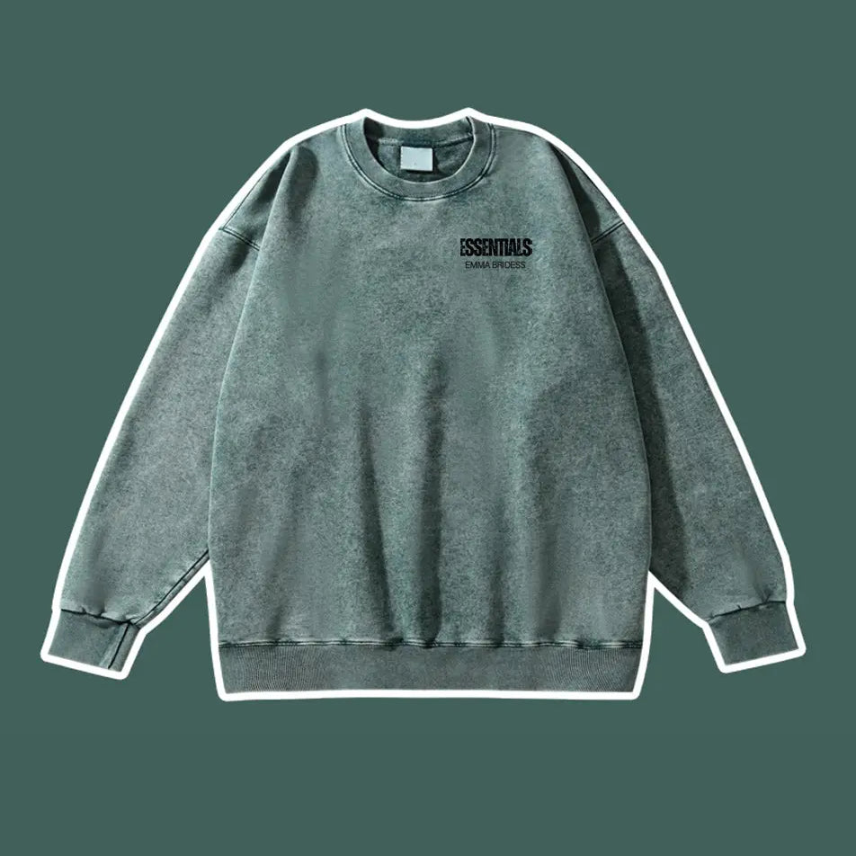Vintage Essentials Hoodie 420g Cotton Sweatshirt