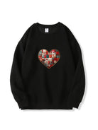 300g Valentine's Day Heart Love Cotton Sweatshirt Emma Bridess