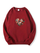 300g Valentine's Day Heart Love Cotton Sweatshirt Emma Bridess