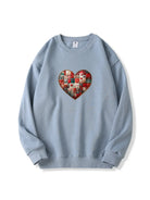 300g Valentine's Day Heart Love Cotton Sweatshirt Emma Bridess