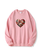 300g Valentine's Day Heart Love Cotton Sweatshirt Emma Bridess