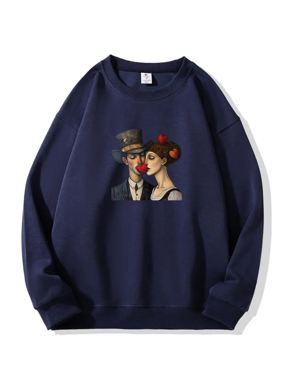 300g Oil Painting Love Printed Cotton Sweatshirt Emma Bridess