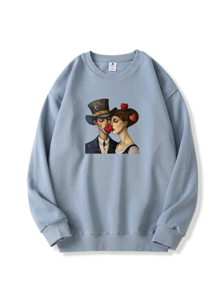 300g Oil Painting Love Printed Cotton Sweatshirt Emma Bridess