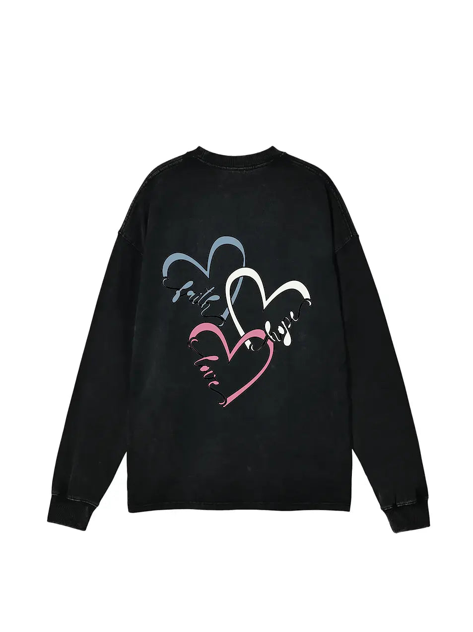 320g Cotton Heart Printed Sweatshirt for Valentine's Day Emma Bridess