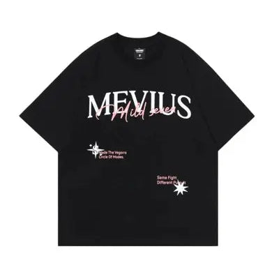 Letter and Slogan Graphic Tees