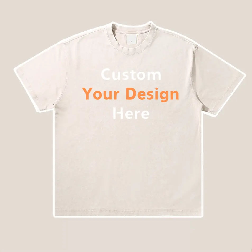 Custom Your Design Here Embroidery T-Shirt