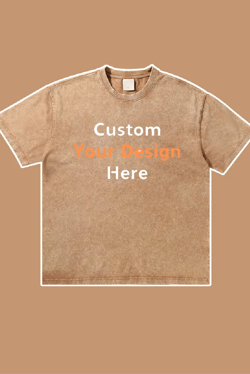 Custom Your Design Here Embroidery T-Shirt