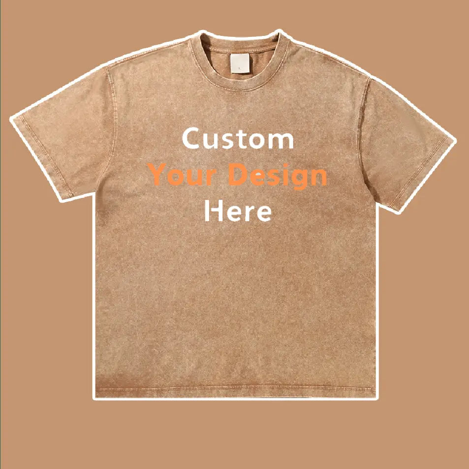 Custom Your Design Here Embroidery T-Shirt
