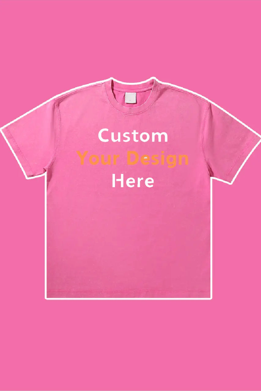 Custom Your Design Here Embroidery T-Shirt