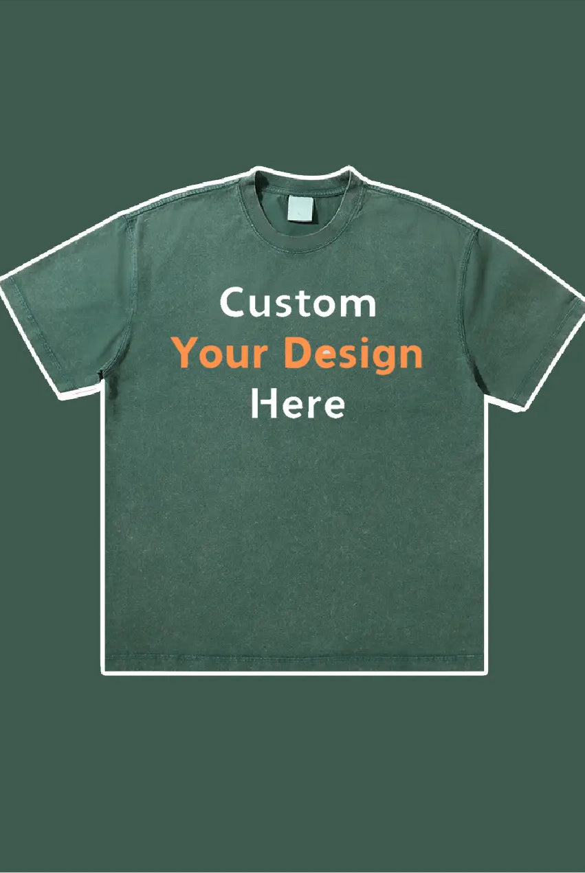 Custom Your Design Here Embroidery T-Shirt